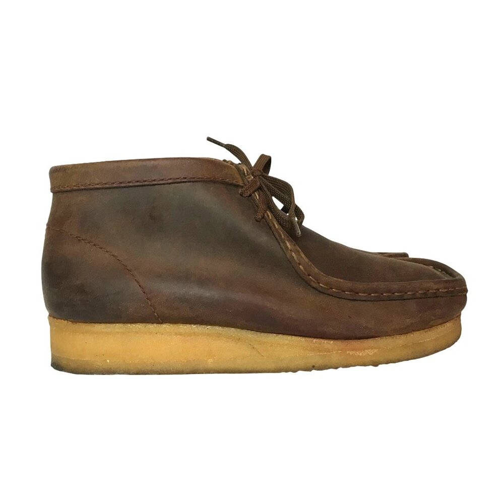 Clarks Original Wallaby Mens 7.5M Brown Leather Casual Shoes